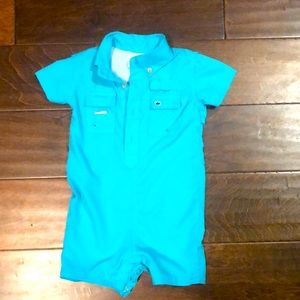 Crown & Ivy baby fishing romper 9 months